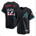 Arizona Diamondbacks #12 Lourdes Gurriel Jr Player Black Jermy USA 250 Fourth of July Home Game Stitched Jerseys