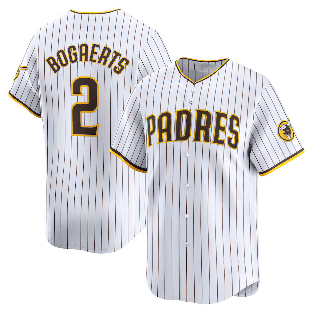 San Diego Padres #2 Xander Bogaerts White Jermy Home Limited Player Jersey