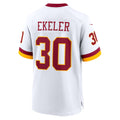 W.Commanders #30 Austin Ekeler White Jermy Game Jersey