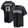 San Diego Padres #13 Manny Machado Black Jermy Lights Out Limited Stitched Jersey
