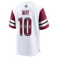 W.Commanders #10 Tress Way White Jermy Game Jersey