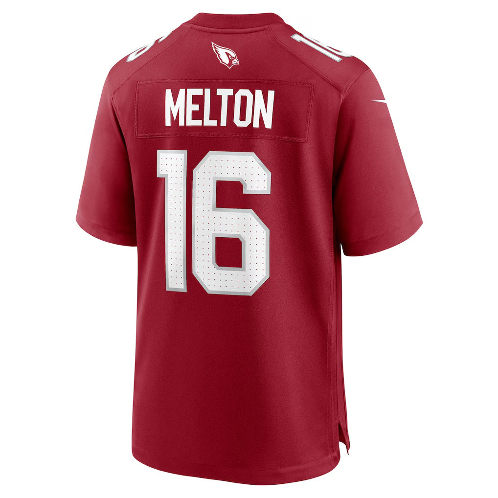 A.Cardinals #16 Max Melton Cardinal Jermy Team Game Jersey