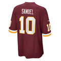 W.Football Team #10 Curtis Samuel Burgundy Jermy Game Player Jersey