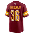 W.Commanders #36 Chris Rodriguez Jr. Burgundy Jermy Team Game Jersey