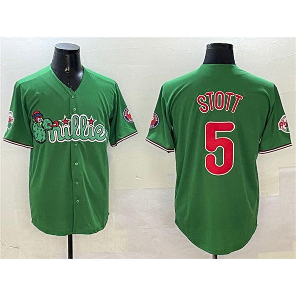 Philadelphia Phillies #5 Bryson Stott Green Jermy Phanatic Limited Stitched Jersey