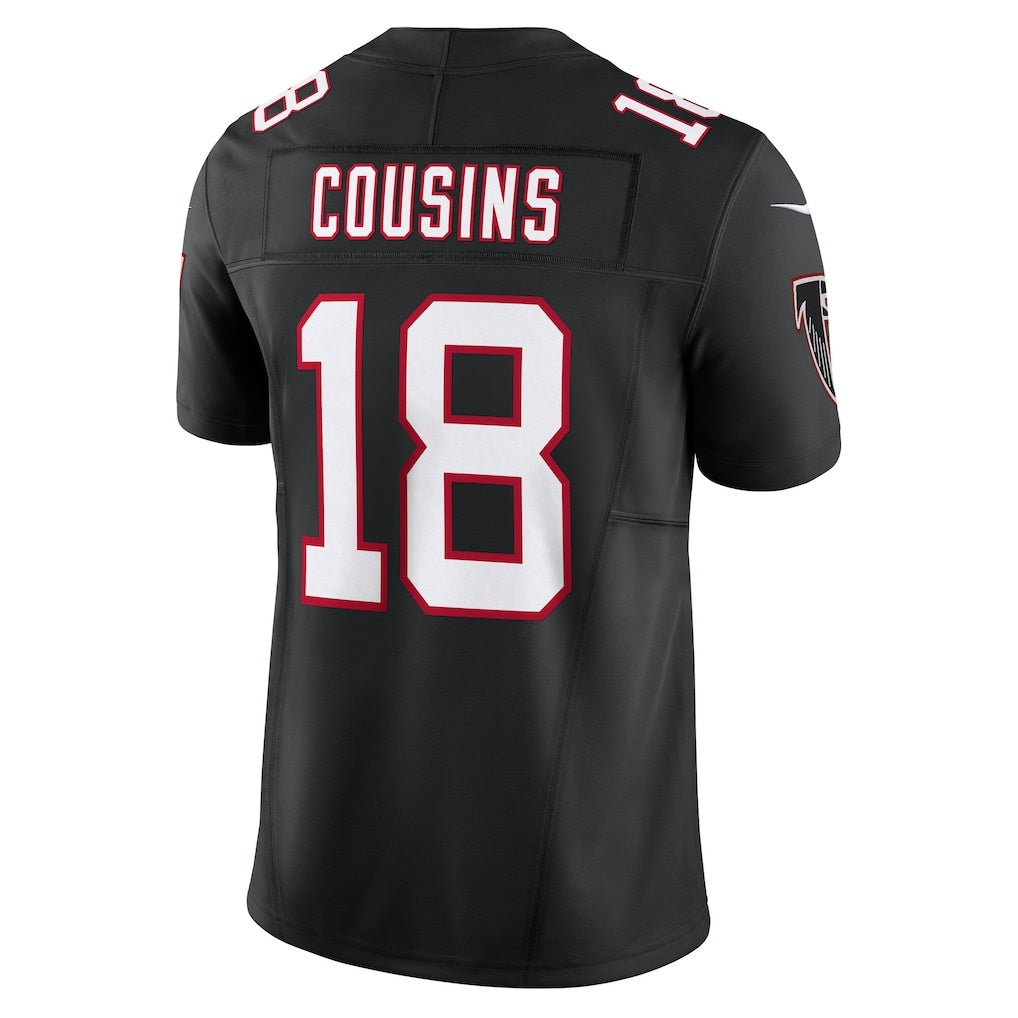 A.Falcons #18 Kirk Cousins Black Jermy Vapor F.U.S.E. Limited Jersey 2
