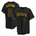 Arizona Diamondbacks #8 James McCann Player Black Jermy Snake Skin City Home Game Stitched Jerseys
