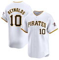 Pittsburgh Pirates #10 Bryan Reynolds White Jermy Home Limited Stitched Jersey