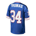 B.Bills #34 Thurman Thomas Mitchell & Ness Royal Jermy Authentic Throwback Retired Player Jersey