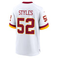 W.Commanders #52 Sonny Styles White Jermy Game Super Bowl Era Jersey