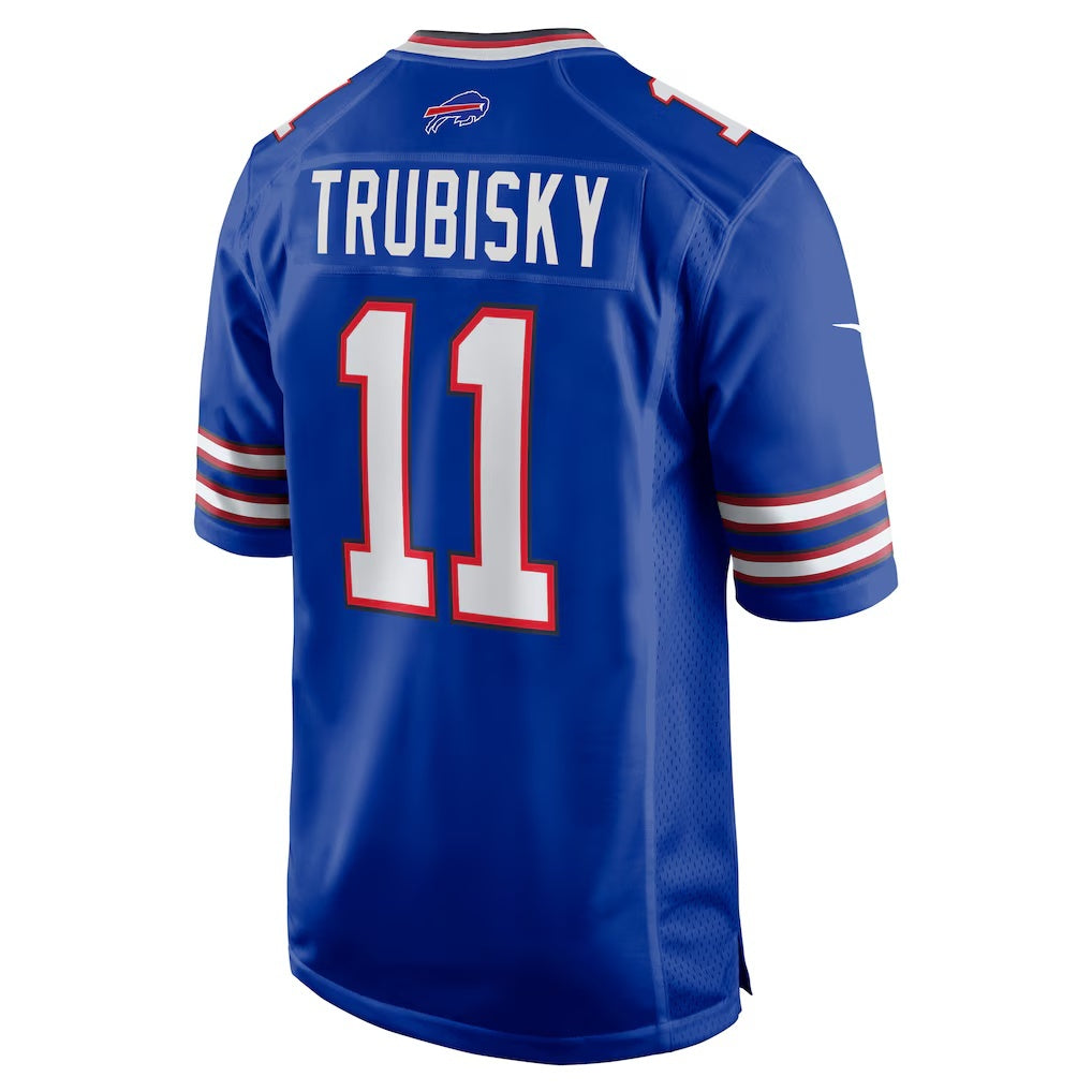 B.Bills #11 Mitchell Trubisky Royal Jermy Game Jersey