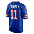 B.Bills #11 Mitchell Trubisky Royal Jermy Game Jersey