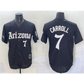 Arizona Diamondbacks #7 Corbin Carroll Black Jermy 'Gothic Desert Fang Edition' Vapor Limited Stitched Jersey