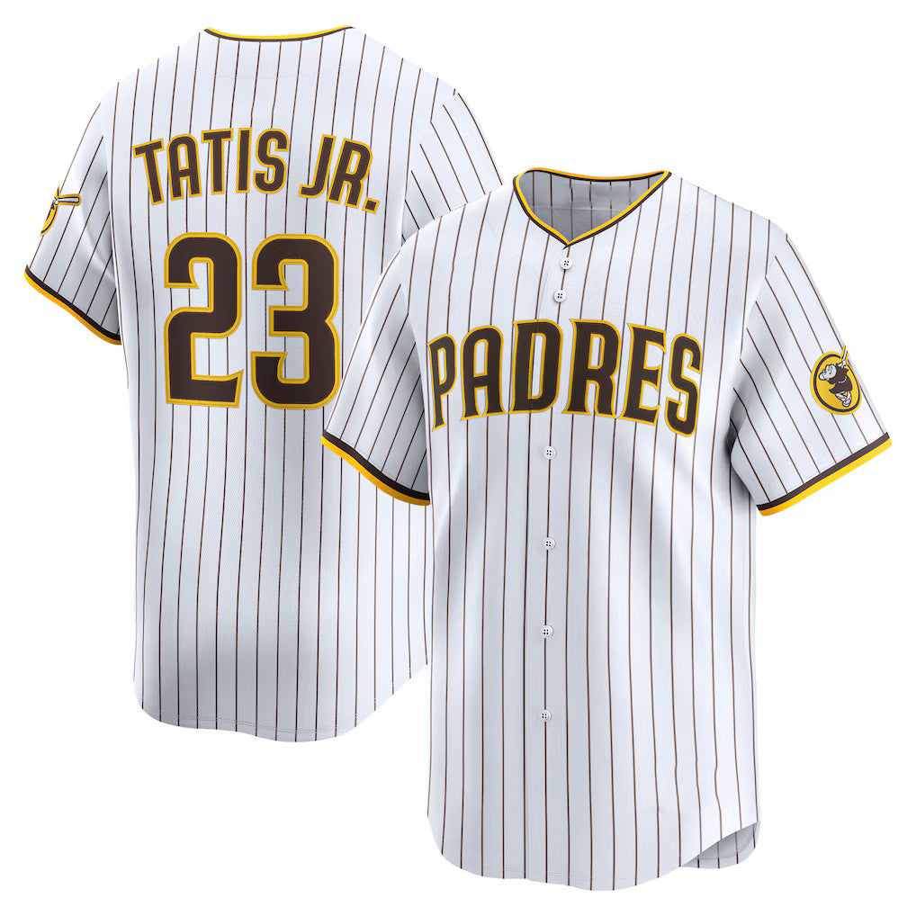 San Diego Padres #23 Fernando Tatis Jr. White Jermy Home Limited Player Jersey