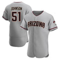 Arizona Diamondbacks #51 Randy Johnson Player Gray Jermy Road Limited Elite Home Game Stitched Jerseys