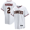 Arizona Diamondbacks #2 Geraldo Perdomo Player White Jermy Home Game Stitched Jerseys