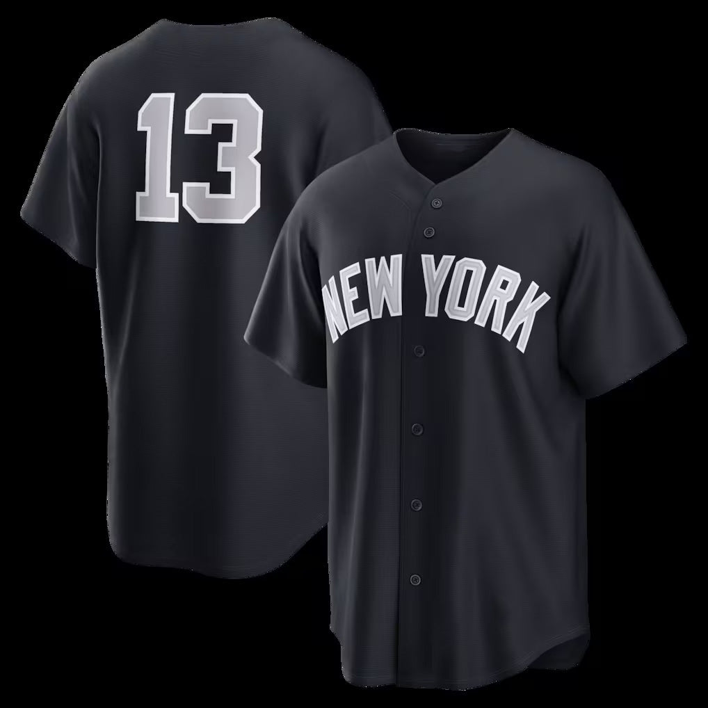 New York Yankees #13 Jazz Chisholm Jr. Navy Jermy Alternate Replica Jersey