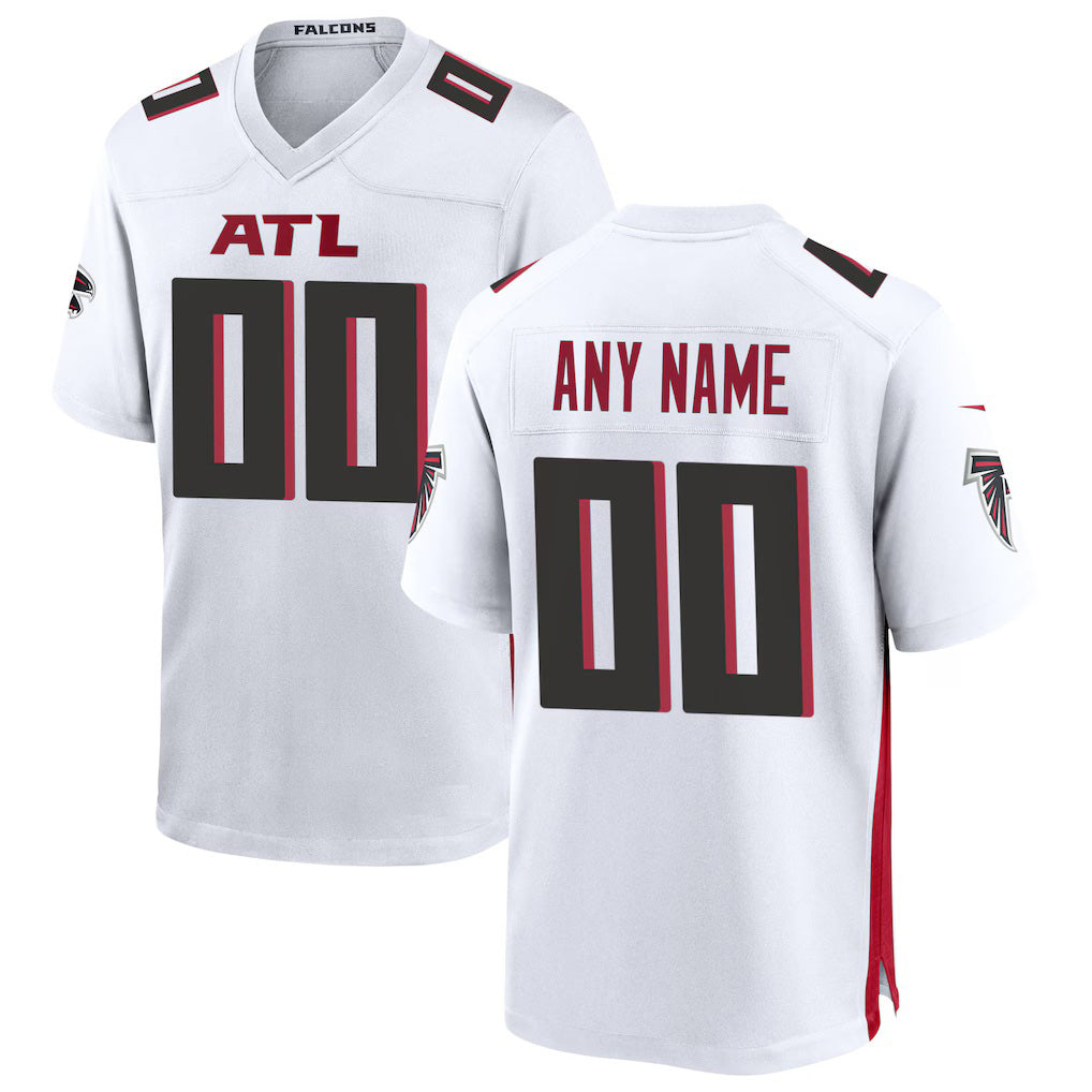 Custom A.Falcons White Jermy Game Jersey