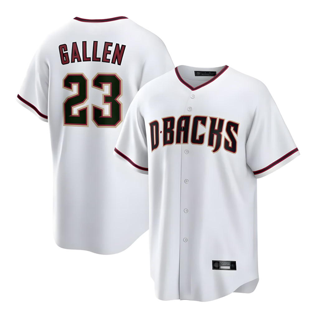 Arizona Diamondbacks #23 Zac Gallen Player White Jermy Home Game Stitched Jerseys