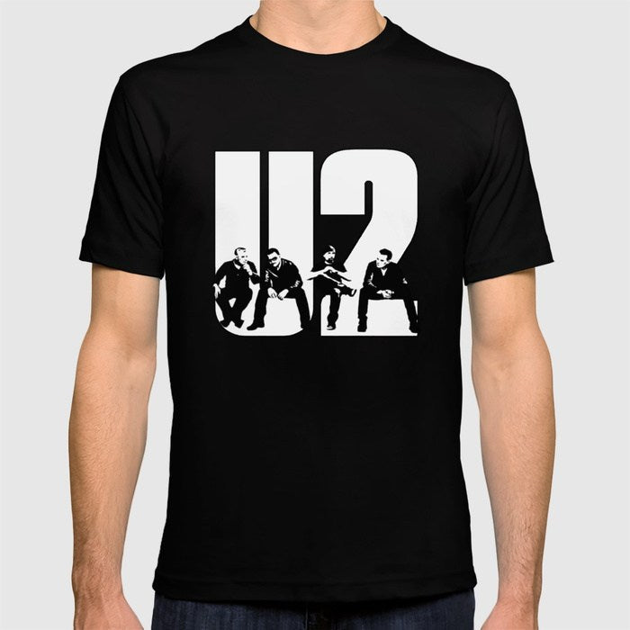 U2 Crew Neck Short Sleeve Summer T-Shirts