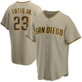 San Diego Padres #23 Fernando Tatis Jr. Tan Jermy Alternate Replica Player Jersey