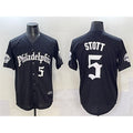 Philadelphia Phillies #5 Bryson Stott Black Jermy Gothic Vapor Limited Stitched Jersey