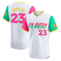 San Diego Padres #23 Fernando Tatis Jr. White Jermy City Connect Elite Jersey