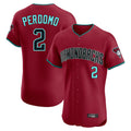Arizona Diamondbacks #2 Geraldo Perdomo Player Red Jermy Limited Elite Home Game Stitched Jerseys