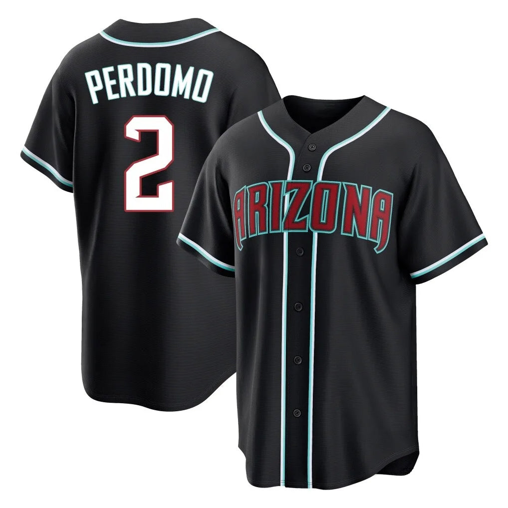 Arizona Diamondbacks #2 Geraldo Perdomo Player Black Jermy Home Game Stitched Jerseys