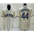 Seattle Mariners #44 Julio Rodriguez Cream Jermy Stitched Cool Base Jersey