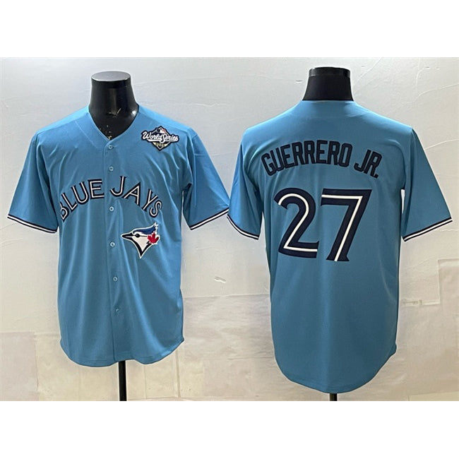 Toronto Blue Jays #27 Vladimir Guerrero Jr. Blue Jermy 2025 World Series Cool Base Stitched Jersey