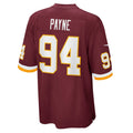 W.Football Team #94 Daron Payne Burgundy Jermy Game Player Jersey