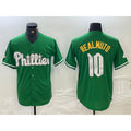 Philadelphia Phillies #10 JT Realmuto Kelly Green Jermy Cool Base Jersey