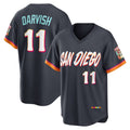 San Diego Padres #11 Yu Darvish Obsidian Jermy 2026 City Connect Stadium Jersey