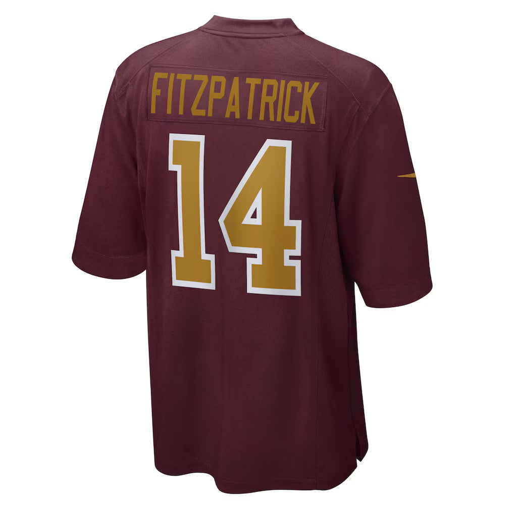 W.Football Team #14 Ryan Fitzpatrick Burgundy Jermy Alternate Player Game Jersey