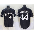 Seattle Mariners #44 Julio Rodr¨ªguez Black Jermy 'Deep Sea Gothic Edition' Vapor Premier Limited Stitched Jersey
