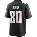 A.Falcons #80 Andre Rison Black Jermy Game Retired Player Jersey