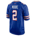 B.Bills #2 D.J. Moore Royal Jermy Game Jersey