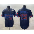 Toronto Blue Jays #25 Anthony Santander Navy Jermy 2025 World Series City Connect Limited Stitched Jersey