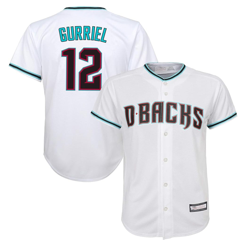 Arizona Diamondbacks #12 Lourdes Gurriel Jr Player White Jermy World Series Home Game Stitched Jerseys