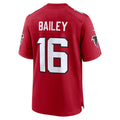 A.Falcons #16 Jake Bailey Red Jermy Team Game Jersey