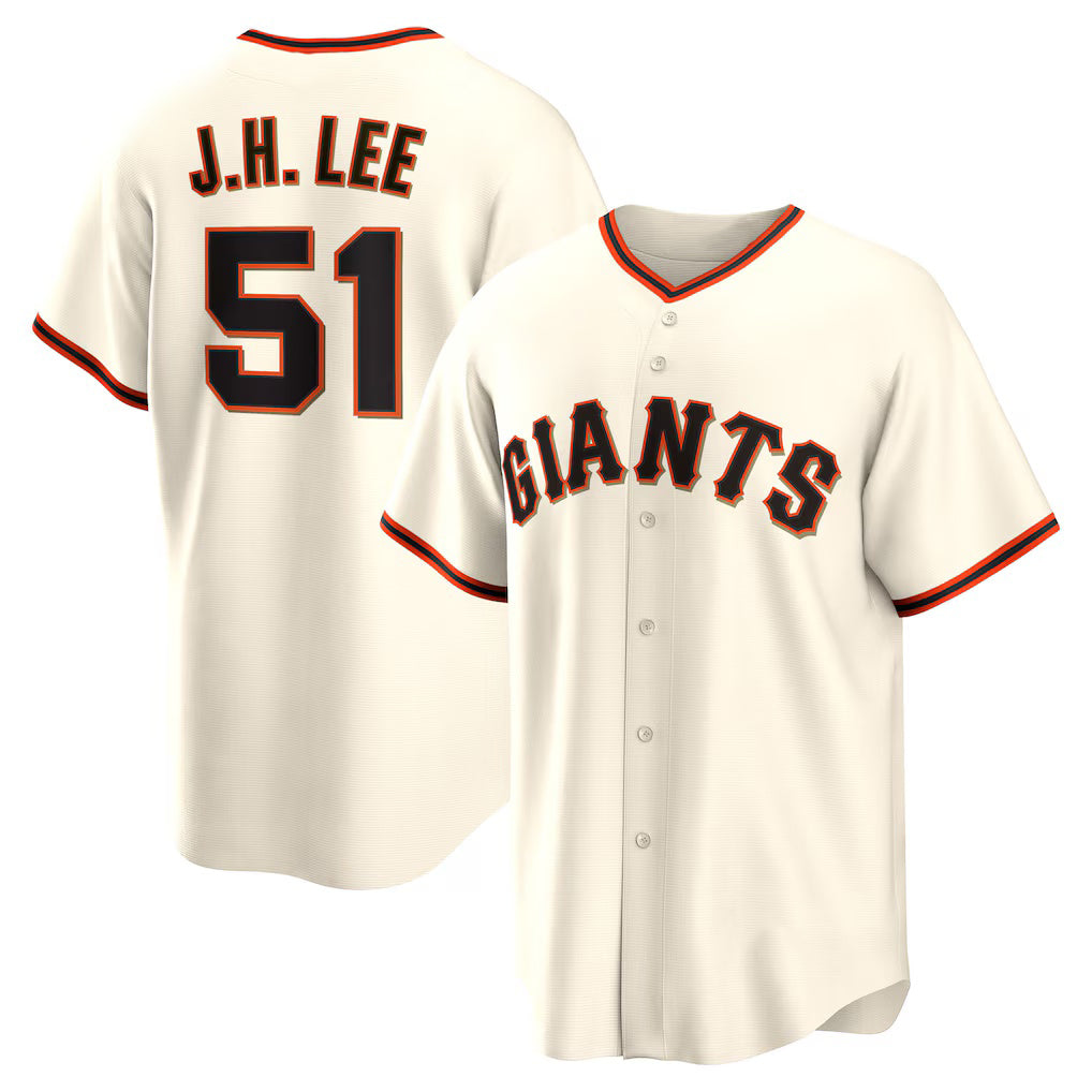 San Francisco Giants #51 Jung Hoo Lee Cream Jermy Home Replica Player Jersey
