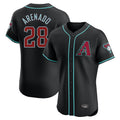 Arizona Diamondbacks #28 Nolan Arenado Player Black Jermy Limited Elite Home Game Stitched Jerseys