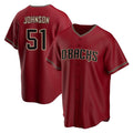 Arizona Diamondbacks #51 Randy Johnson Player Red Jermy Home Game Stitched Jerseys