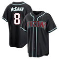 Arizona Diamondbacks #8 James McCann Player Black Jermy Home Game Stitched Jerseys