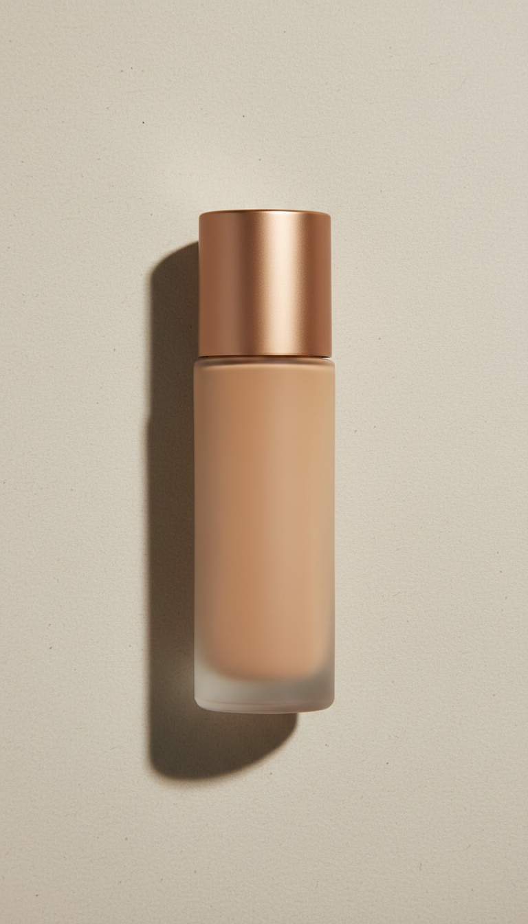 Silk-Finish Foundation Glass Bottle