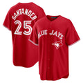 Toronto Blue Jays #25 Anthony Santander Red Jermy Canada Day Replica Jersey