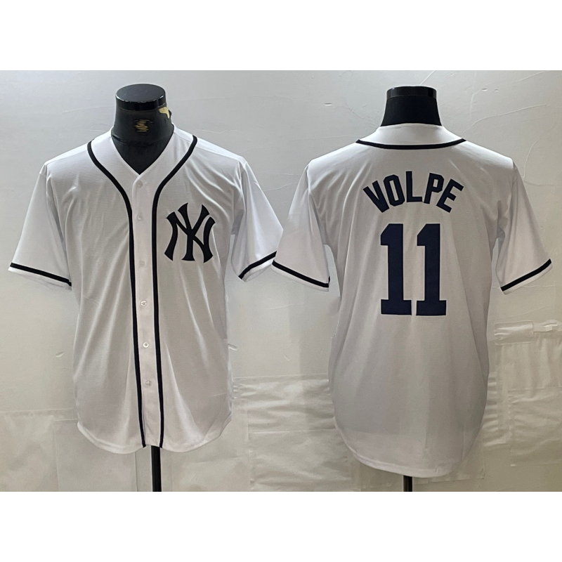 New York Yankees #11 Anthony Volpe White Jermy Fashion Cool Base Jersey