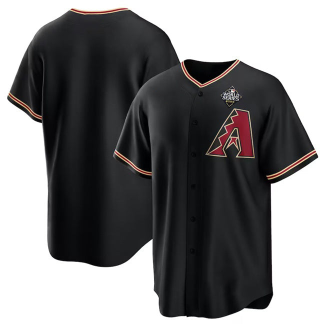 Arizona Diamondbacks Blank Black Jermy 2023 World Series Cool Base Stitched Jersey