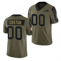 Custom B.Bills Olive Jermy ACTIVE PLAYER 2021 Salute To Service Limited Stitched Jersey